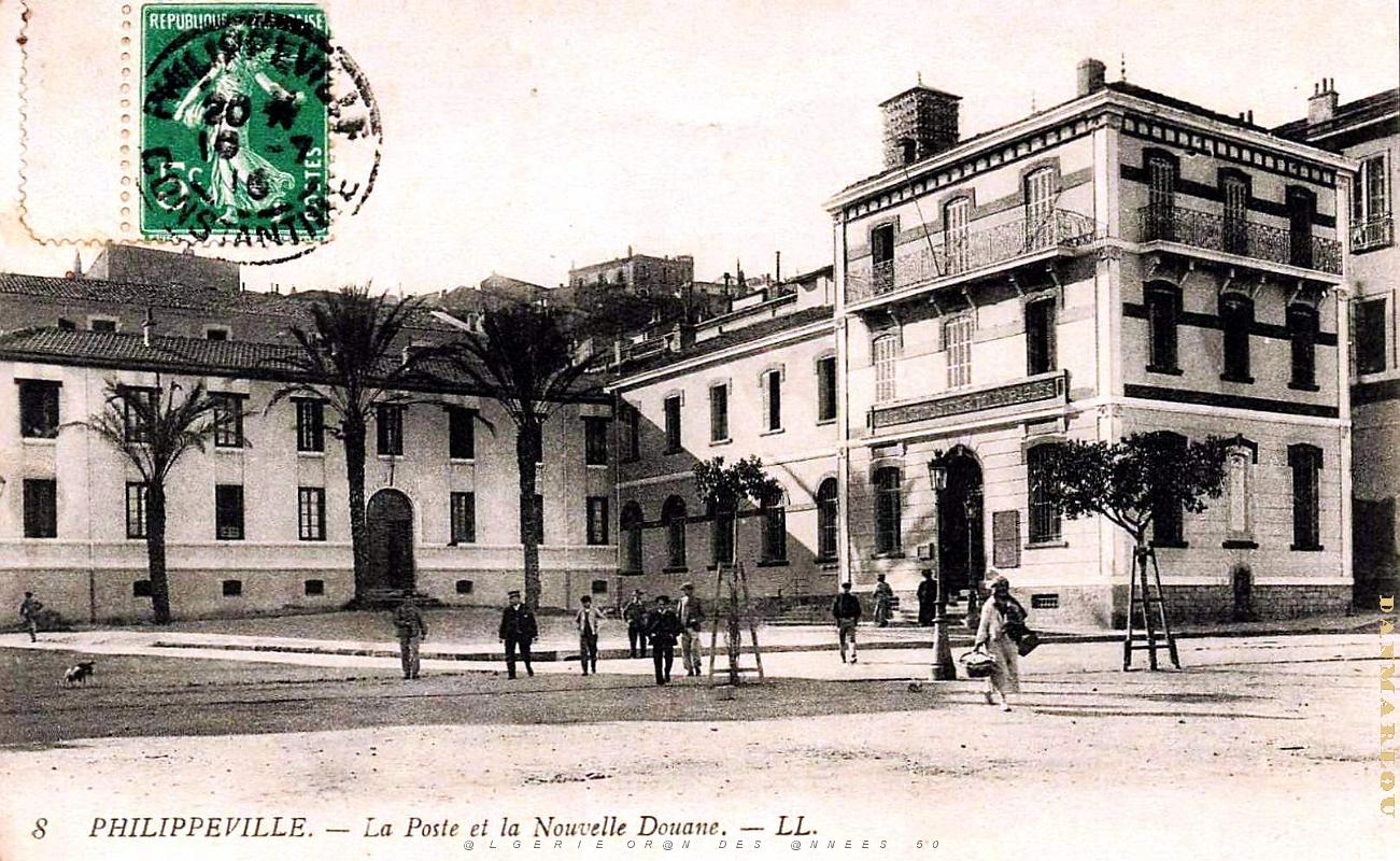 2618- Philippeville - Poste et Nouvelle Douane - 1916.jpg